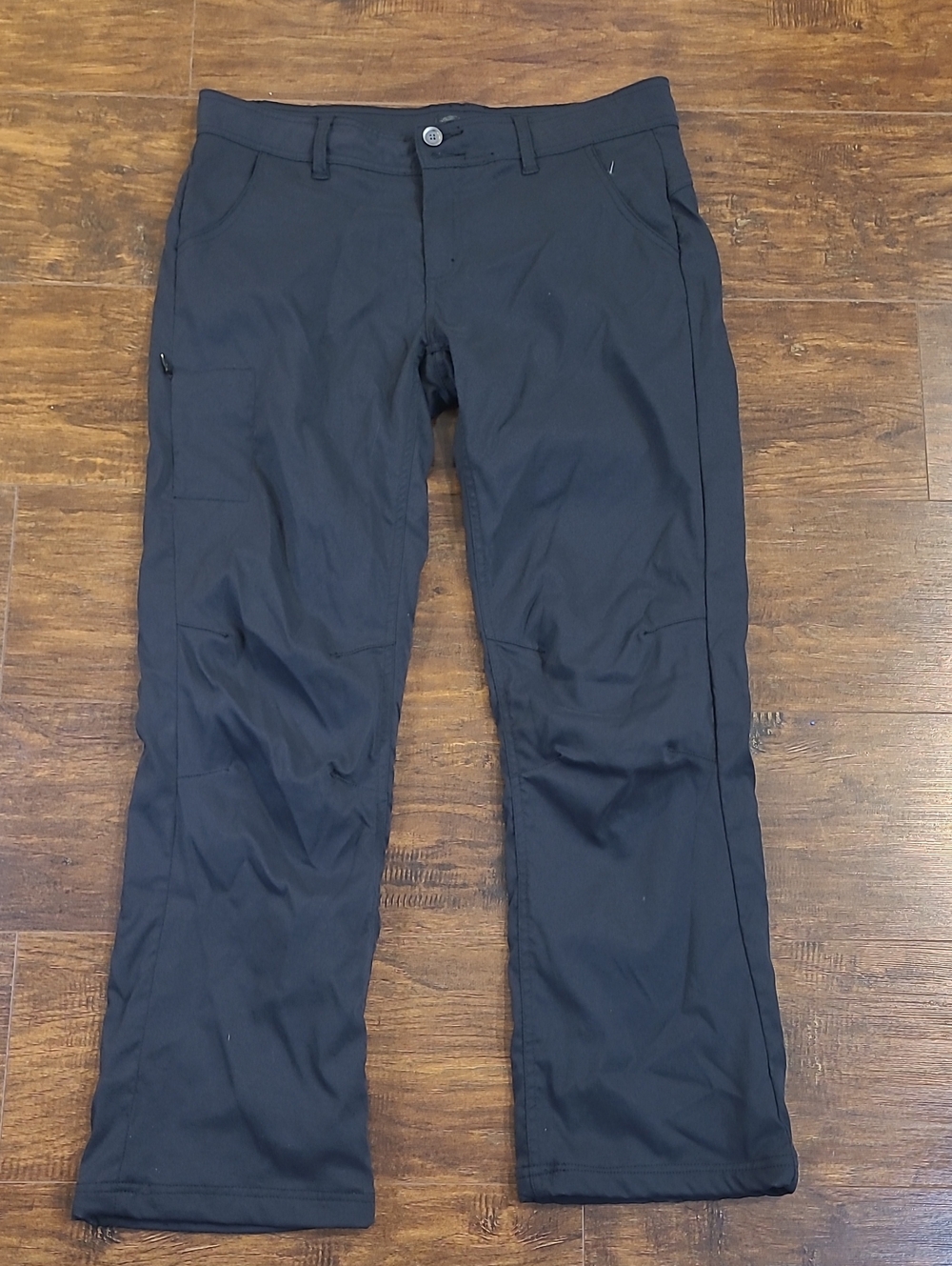 Prana Womens Black Cargo Pants Size 10 Career Eear Durable Every Day .